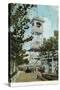 Coney Island, New York - Luna Park, View of Glady's Chime Tower-Lantern Press-Stretched Canvas