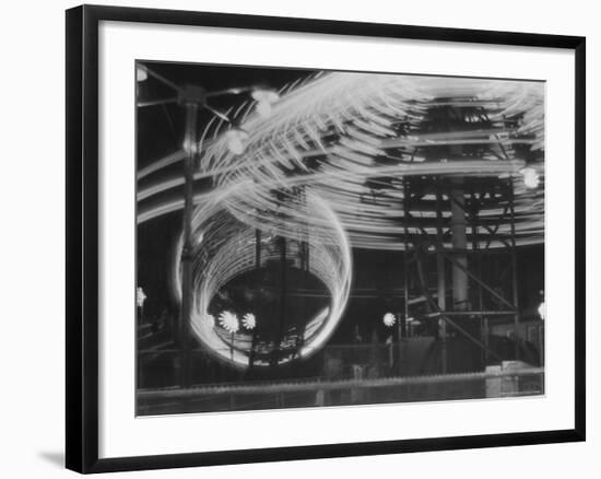 Coney Island on 4th of July-Andreas Feininger-Framed Photographic Print