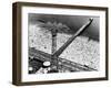 Coney Island Parachute Jump Aerial and Beach. Coney Island, Brooklyn, New York. 1951-Margaret Bourke-White-Framed Photographic Print