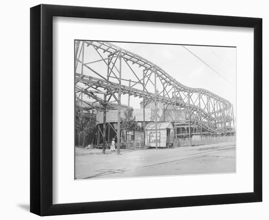 Coney Island Roller Coaster-null-Framed Photographic Print