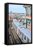 Coney Island - Stillwell Avenue Subway Station, Brooklyn, USA-Elzbieta Sekowska-Framed Stretched Canvas