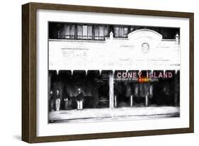 Coney Island Subway Station-Philippe Hugonnard-Framed Premium Giclee Print