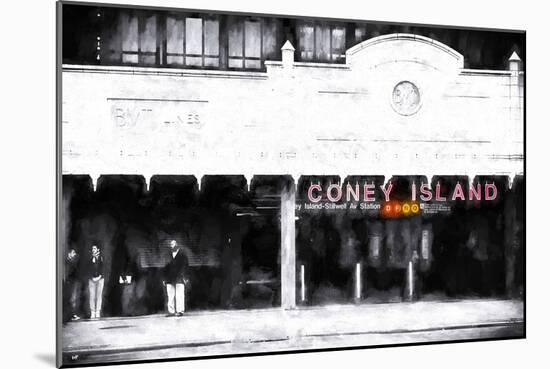 Coney Island Subway Station-Philippe Hugonnard-Mounted Giclee Print