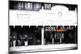 Coney Island Subway Station-Philippe Hugonnard-Mounted Giclee Print