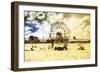Coney Island Summer Beach-Philippe Hugonnard-Framed Giclee Print