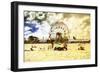 Coney Island Summer Beach-Philippe Hugonnard-Framed Giclee Print