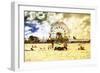 Coney Island Summer Beach-Philippe Hugonnard-Framed Giclee Print