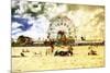 Coney Island Summer Beach-Philippe Hugonnard-Mounted Giclee Print