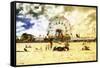 Coney Island Summer Beach-Philippe Hugonnard-Framed Stretched Canvas