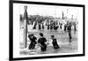 Coney Island Surf Crowd-William H. Rau-Framed Photo