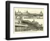 Coney Island, the Iron Pier and Manhattan Beach Hotel-null-Framed Giclee Print