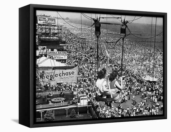 Coney Island View, New York, New York, c.1957-null-Framed Stretched Canvas