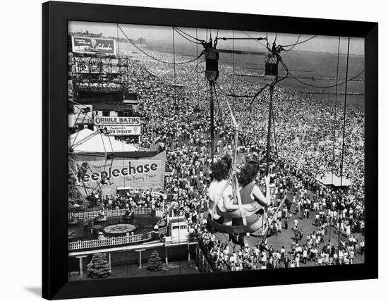 Coney Island View, New York, New York, c.1957-null-Framed Photographic Print