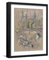 Coney Island-Joseph Pennell-Framed Giclee Print