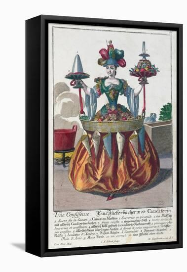Confectioner, c.1735-Martin Engelbrecht-Framed Stretched Canvas