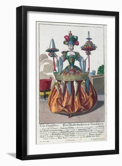 Confectioner, c.1735-Martin Engelbrecht-Framed Giclee Print