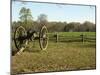 Confederate Artillery Aimed at Peach Orchard Next to Manse George's Cabin-null-Mounted Photographic Print