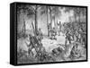 Confederate Attack at the Battle of Gettysburg, 1863-American School-Framed Stretched Canvas