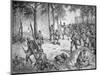 Confederate Attack at the Battle of Gettysburg, 1863-American School-Mounted Giclee Print