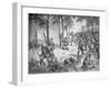 Confederate Attack at the Battle of Gettysburg, 1863-American School-Framed Giclee Print