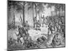 Confederate Attack at the Battle of Gettysburg, 1863-American School-Mounted Giclee Print