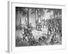 Confederate Attack at the Battle of Gettysburg, 1863-American School-Framed Giclee Print