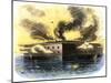 Confederate Bombardment of Fort Sumter in Charleston Harbor, April 1861-null-Mounted Giclee Print