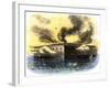 Confederate Bombardment of Fort Sumter in Charleston Harbor, April 1861-null-Framed Giclee Print
