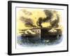 Confederate Bombardment of Fort Sumter in Charleston Harbor, April 1861-null-Framed Giclee Print