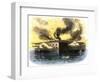 Confederate Bombardment of Fort Sumter in Charleston Harbor, April 1861-null-Framed Giclee Print