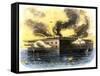 Confederate Bombardment of Fort Sumter in Charleston Harbor, April 1861-null-Framed Stretched Canvas