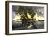 Confederate Bombardment of Fort Sumter, Starting the American Civil War, c.1861-null-Framed Premium Giclee Print