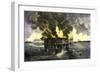 Confederate Bombardment of Fort Sumter, Starting the American Civil War, c.1861-null-Framed Premium Giclee Print
