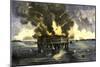 Confederate Bombardment of Fort Sumter, Starting the American Civil War, c.1861-null-Mounted Premium Giclee Print