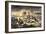 Confederate Charge against African-American Union Soldiers at the Battle of the Crater-null-Framed Giclee Print