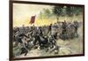 Confederate Charge Up Little Round Top, Battle of Gettysburg, c.1863-null-Framed Giclee Print