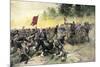 Confederate Charge Up Little Round Top, Battle of Gettysburg, c.1863-null-Mounted Giclee Print