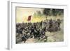 Confederate Charge Up Little Round Top, Battle of Gettysburg, c.1863-null-Framed Giclee Print