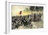 Confederate Charge Up Little Round Top, Battle of Gettysburg, c.1863-null-Framed Giclee Print