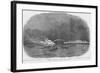 Confederate Fire Barge Sent to Sink the Westfield-Frank Leslie-Framed Art Print