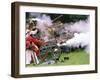 Confederate Fusillade Civil War Reenactment, Ferndale, Washington, USA-William Sutton-Framed Photographic Print