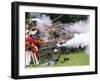 Confederate Fusillade Civil War Reenactment, Ferndale, Washington, USA-William Sutton-Framed Photographic Print