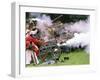 Confederate Fusillade Civil War Reenactment, Ferndale, Washington, USA-William Sutton-Framed Photographic Print