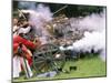 Confederate Fusillade Civil War Reenactment, Ferndale, Washington, USA-William Sutton-Mounted Photographic Print