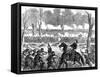 Confederate General Hood Wounded at the Battle of Chickamauga, American Civil War, 1863-null-Framed Stretched Canvas