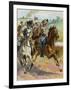 Confederate General J.E.B. Stuart Leads His Spectacular Raid Around the Union Forces-H.a. Ogden-Framed Photographic Print