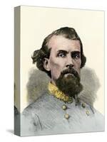 Confederate General Nathan Bedford Forrest in the Civil War-null-Stretched Canvas