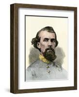 Confederate General Nathan Bedford Forrest in the Civil War-null-Framed Giclee Print