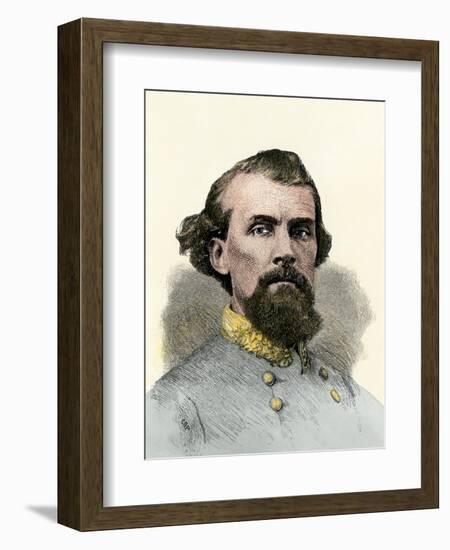 Confederate General Nathan Bedford Forrest in the Civil War-null-Framed Giclee Print