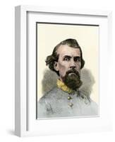 Confederate General Nathan Bedford Forrest in the Civil War-null-Framed Giclee Print